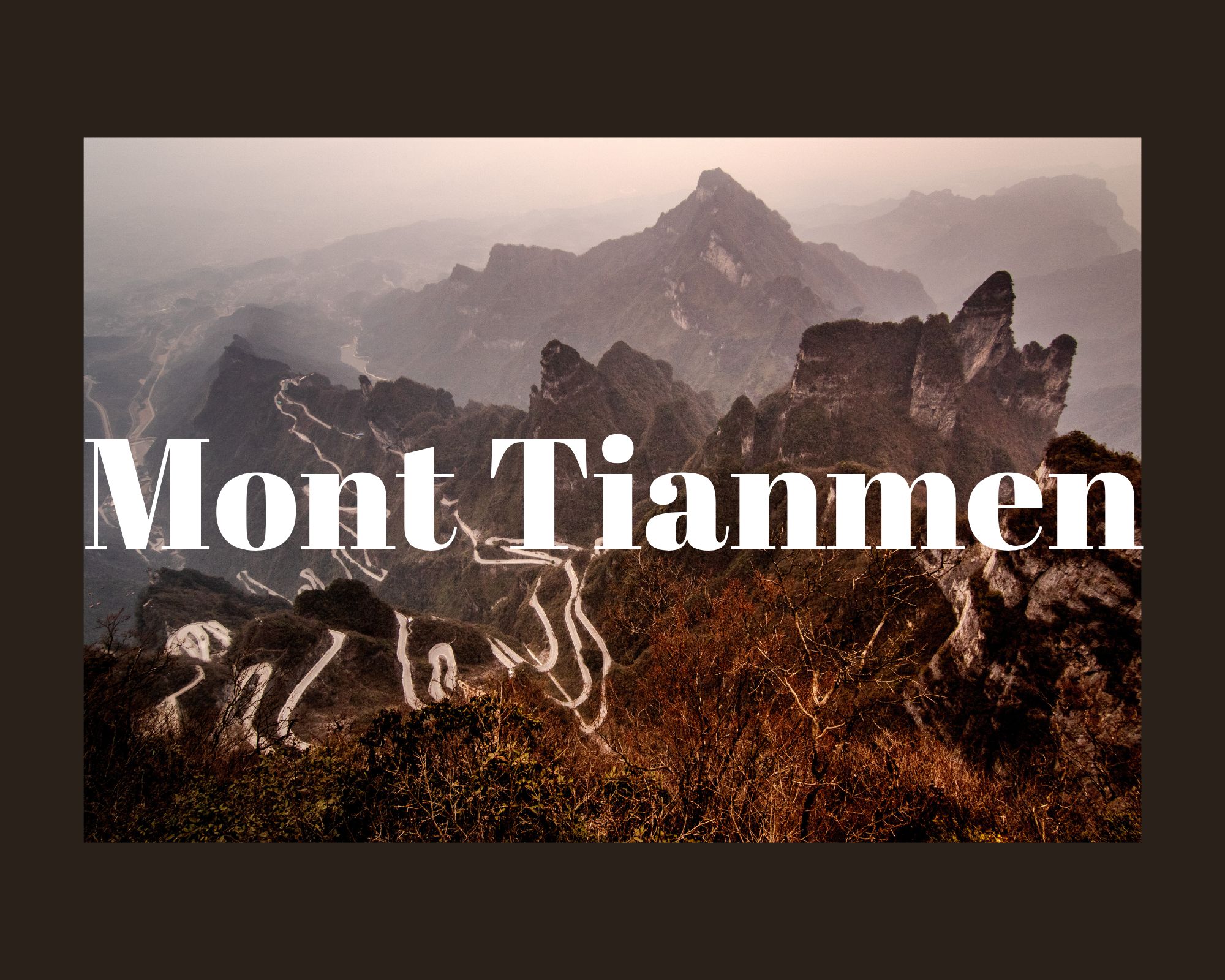mont tianmen chine